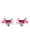 Red-purple Feather Eyelashes