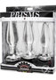 Prisms Dosha 3 Piece Glass Plug Kit - Clear