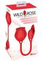 Wild Rose And Bullet Rechargeable Silicone Clitoral Stimulator With Suction - Red